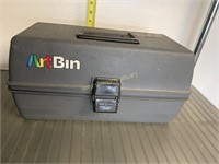 Art Bin box and contents   Craft box