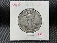 1943 walking liberty half dollar