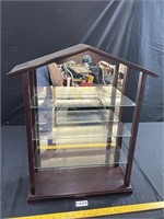 Wood & Glass Display Shelf