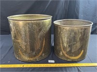 Large Brass Planters