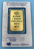 Gold Bar 1 oz Swiss                   (O 111)