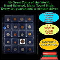 20 Great Coins of the World, hand selected, many t