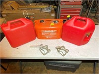 Gas Cans & Nozzles (Incl. New Johnson Tank)
