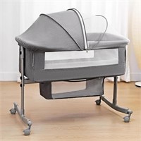 Bedside Crib for Baby  3 in 1 Bassinet with Large