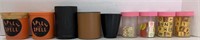 Vintage 9 Dice Cups (6 With Dice Inside)