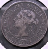 1886 CANADA LARGE CENT VF