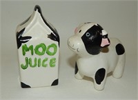 Moo Juice Milk Carton & Cow