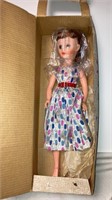 Vintage 50s fashion doll blue bell doll in box