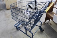 Blue Grocery Cart