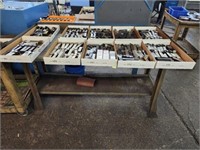 WORK BENCH, 5'X30"X32", DOES NOT INCLUDE CONTENTS
