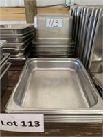 5 1/2 size, 2.5in. deep, table inserts/pans
