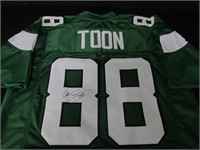 Al Toon signed football jersey COA