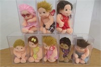 8 TY Beanie Kids In Cases