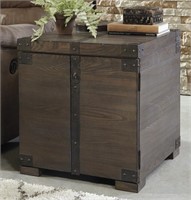 Ashley T846 Burladen Trunk Style End Table