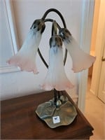REPRODUCTION LILY FLOWER LAMP - GLASS SHADES
