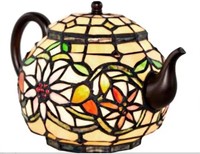 River of goods 6.5 in. Multi-Colored glass lamp