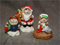Wee Forest Folk Christmas figures c 1984