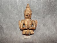 c 700 AD Hindu God "Gruda" Carved Gilded wood