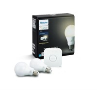 Philips Hue White A19 Smart Light Starter Kit,