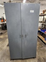 CABINET, 38"X24"X74", W/ MISC. CONTENTS TO