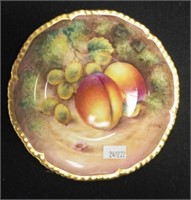 Royal Worcester hand painted fruit plate