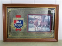 Old Style Whitetail Deer Mirror, 22" x 16"