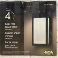 4 Pack Solar Post Accent Lights