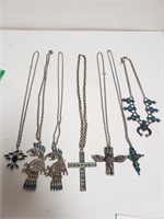 Necklaces w/ Turquoise Stones (7)