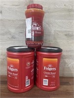 2-43.5 oz Folgers & 16oz Folgers coffee