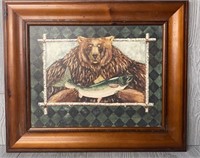 Framed Bear Picture