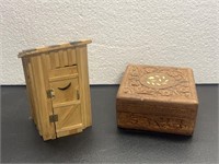 Jewelry Box & A Mini Outhouse