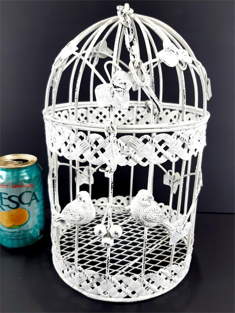 Cage en métal décorative 7½"x12" de haut