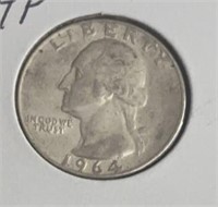 1964-P WASHINGTON QUARTER (90% SILVER)