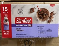 New 15pk Slimfast High Protein Creamy Chocolate
