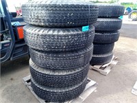 (5) Goodyear 11.00-20 Tires & Rims