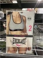 Everlast Womens Casual Sports Bra, COM D: Black,