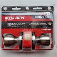 KEYED ENTRY DESIGN HOUSE DOORKNOB