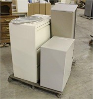 (2) File Cabinets, Cubical Cabinet & Mirror
