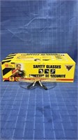 12 pairs safety glasses