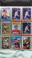 Carlton Fisk, Orel Hershiser baseball cards