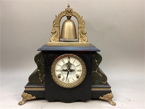 Antique Bell Top Mantel Clock