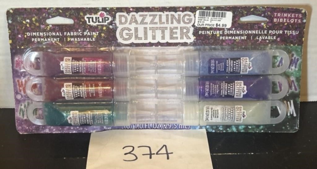 Dazzling Glitter Dimension Fabric Paint