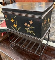 Small Modern Paint Decorated Chest