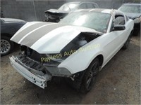 2013 Ford Mustang 1ZVBP8AM0D5257332 White