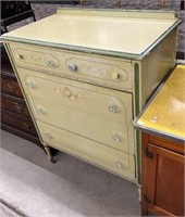 Painted Depression Era Chest Of Drawers