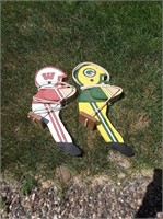 Green Bay Packers  & Badgers Yard Decor