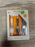 3pc iphone chargers