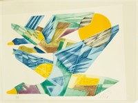 Abstract Flying Geese Color Print