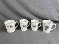 4 Early Tim Horton's Coffee Mugs