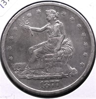 1877 S TRADE DOLLAR AU DETAILS